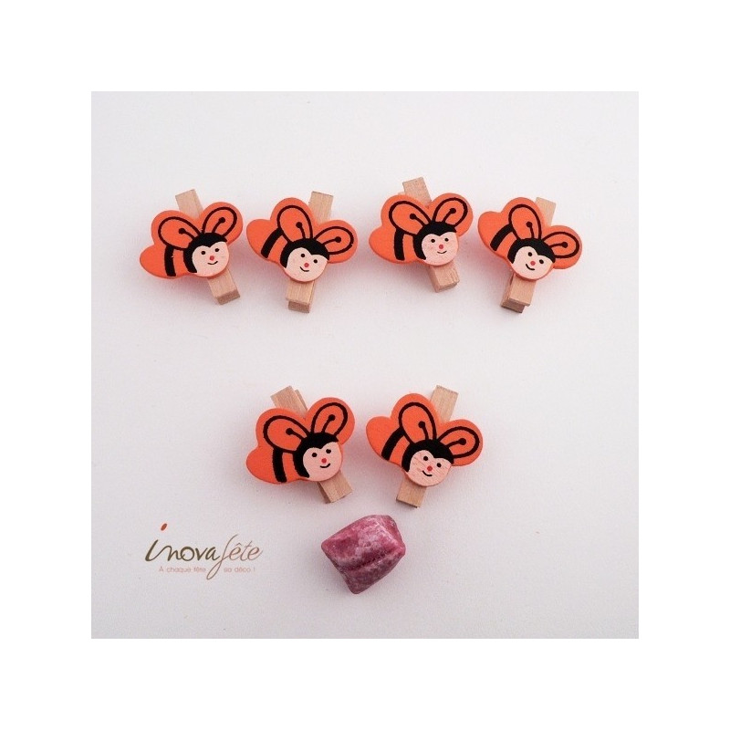 Pince abeille orange /6 Pince abeille orange /6