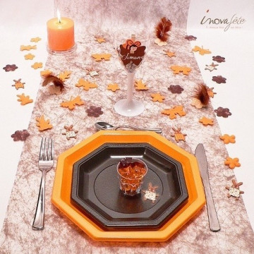 Assortiment de papillon, lapin et fleur orange /24 - Label Fête