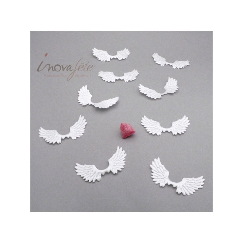 Ailes d'ange blanc nacré /12 - Label Fête Ailes d'ange blanc nacré /12 - Label Fête