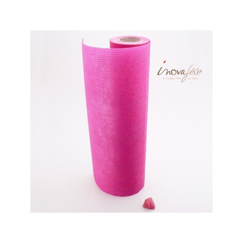 Chemin de table fuchsia pailleté /0.30x10m Chemin de table fuchsia pailleté /0.30x10m