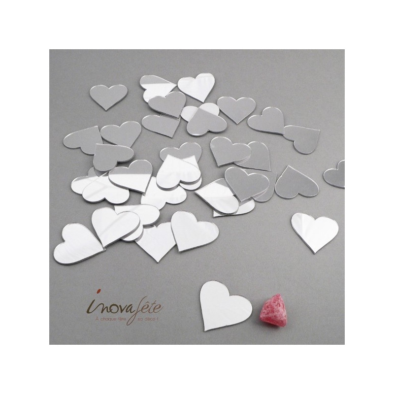 Coeur miroir argenté /34 Coeur miroir argenté /34