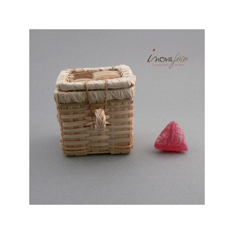 Panier coffre tressé à garnir Panier coffre tressé à garnir