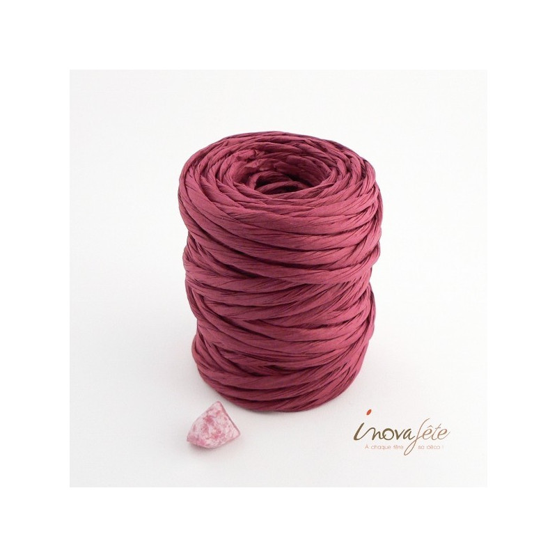 Corde de papier bordeaux