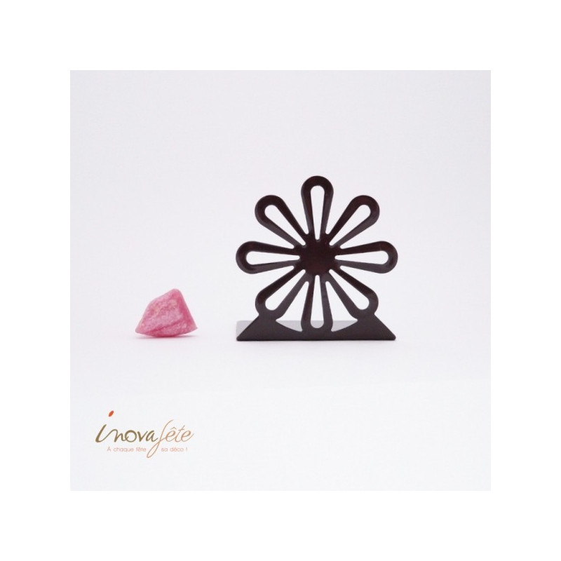 Fleur métal chocolat Fleur métal chocolat