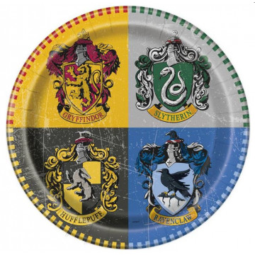 Assiettes lunch en carton Harry Potter Label Fête Hillion 59105