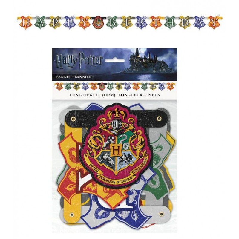 Guirlande banderole Anniversaire Harry Potter happy birthday 59080