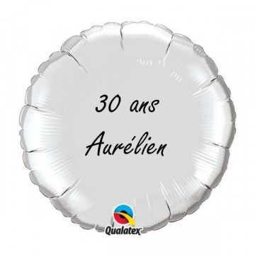 Ballon Rond Argent Qualatex 23145