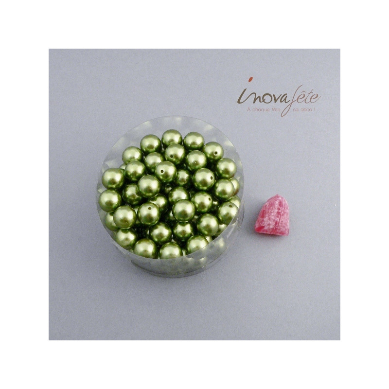 Perle boule verte Label Fête Hillion