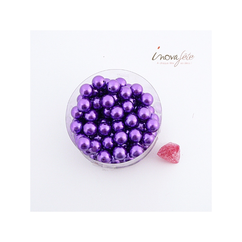 Perle boule violet - Label Fête Hillion