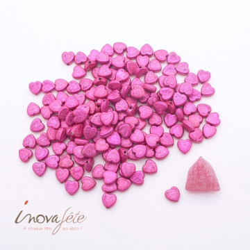 Mini Perle coeur rose fuchsia Label Fête Hillion