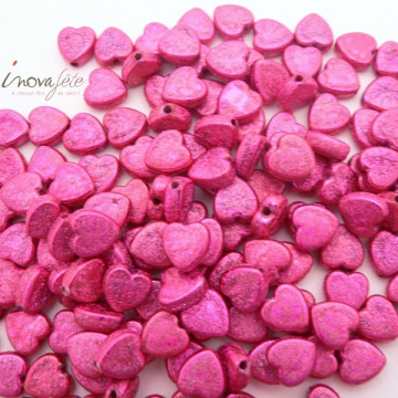 Mini Perle coeur rose fuchsia Label Fête Hillion