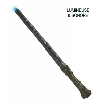 Baguette magique lumineuse et sonore pour sorcier & sorcière Label Fête Hillion