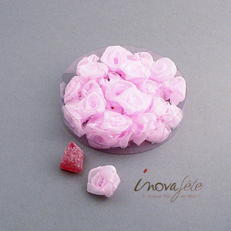 Fleur en organza rose - Label Fête