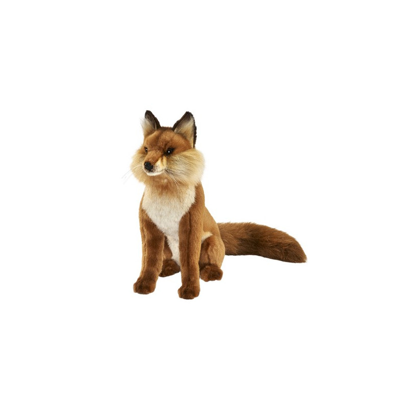 Peluche Renard Roux Assis