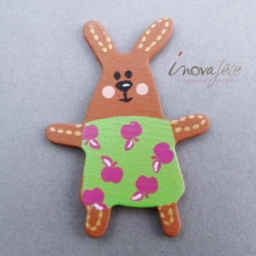 Lapin décor vert /12 - Label Fête