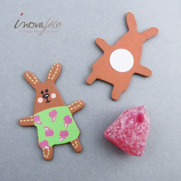 Lapin décor vert /12 - Label Fête