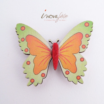 Papillon vert /16 - Label Fête