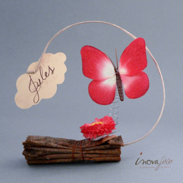 Fleur et papillon /6 - Label Fête