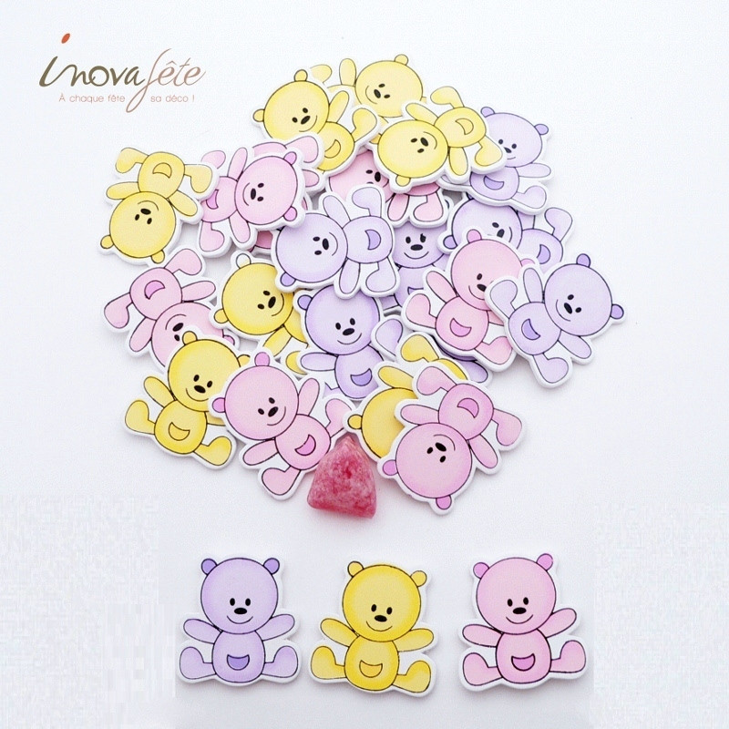 Nounours à coller /24 - Label Fête Nounours à coller /24 - Label Fête