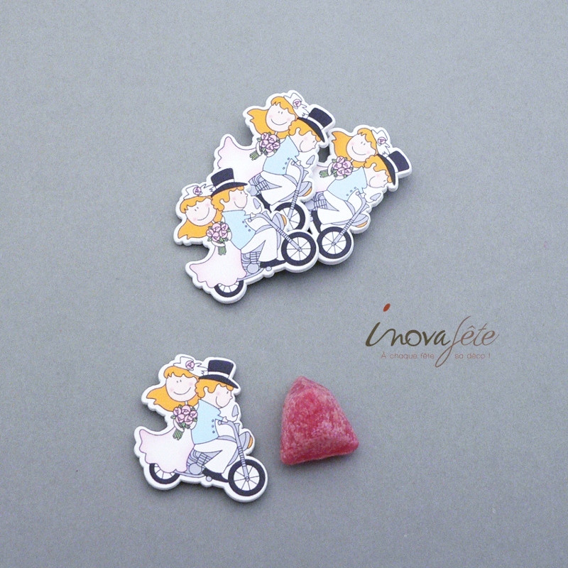 Couple de mariés à moto /22 - Label Fête Couple de mariés à moto /22 - Label Fête
