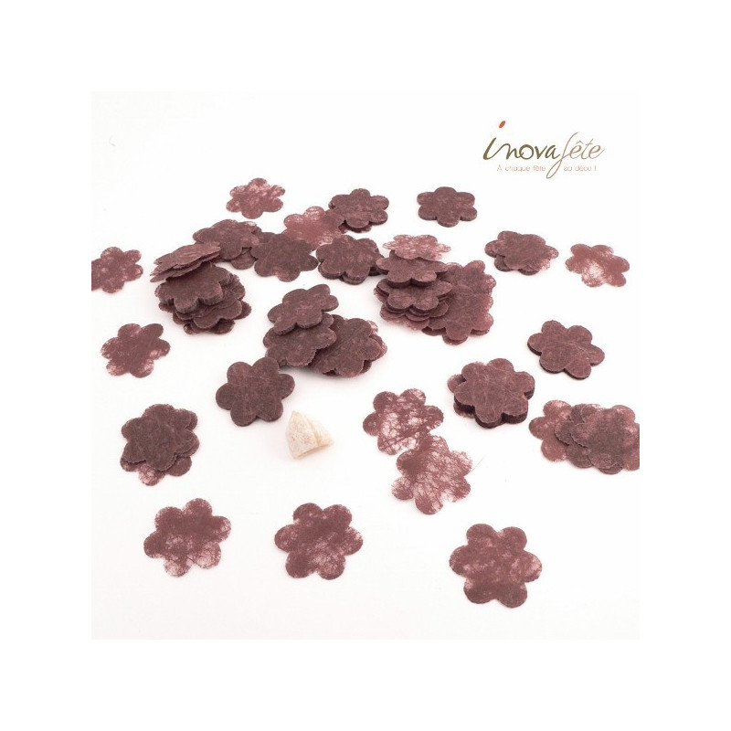 Fleur chocolat polytulle /240 - Label Fête