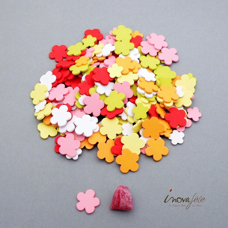 Petite fleur de bois multicolore /140 - Label Fête