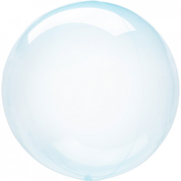 Ballon Bulle bleu transparent Amscan® - Label Fête