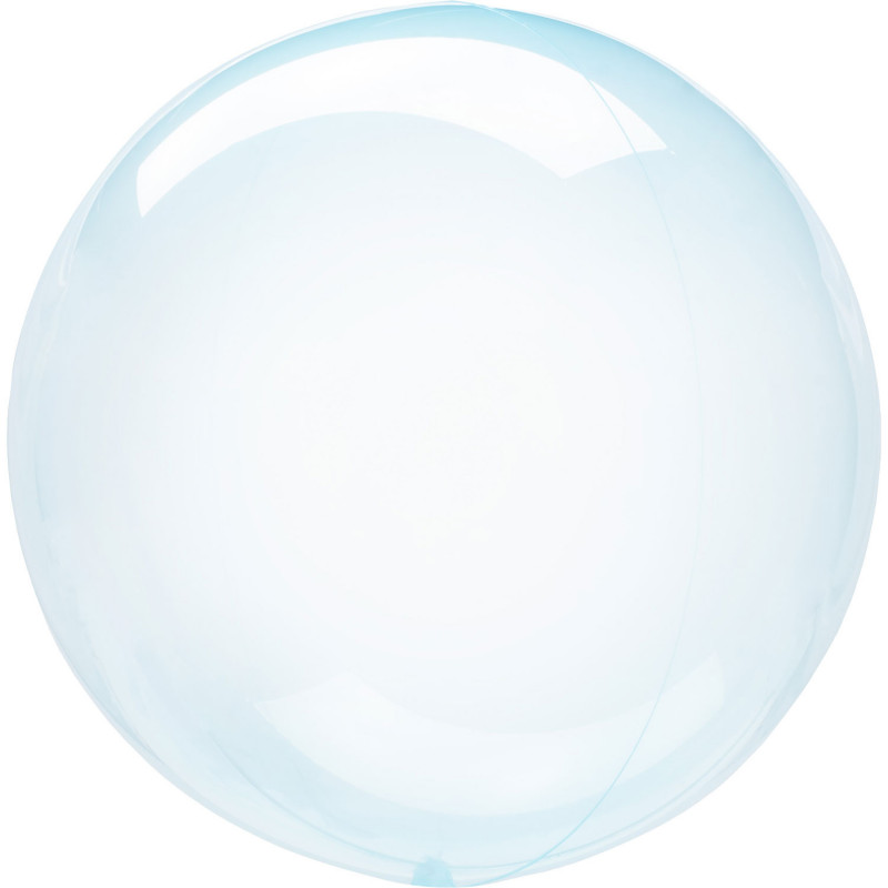 Ballon Bulle bleu transparent Amscan® - Label Fête