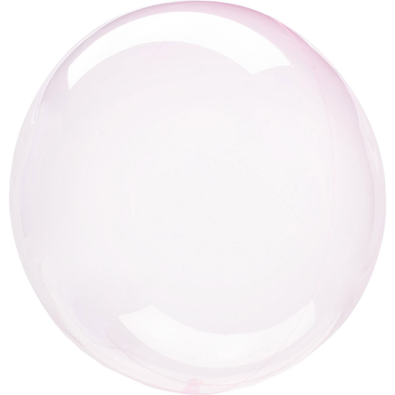 Ballon Bulle rose transparent Amscan® - Label Fête