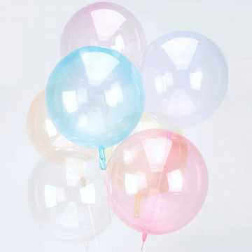 Ballon Bulle rose transparent Amscan® - Label Fête