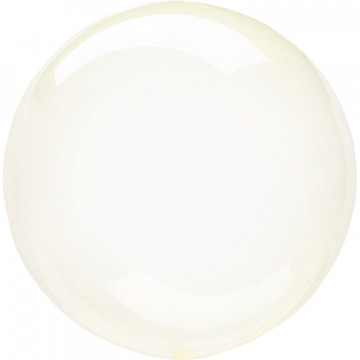 Ballon Bulle jaune transparent Amscan® - Label Fête