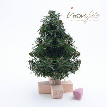 Petit sapin de table miniature - Label fête