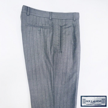 Pantalon de jaquette rayé gris - Label Fête