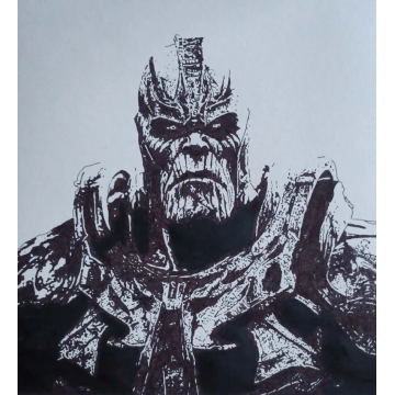 dessin portrait Thanos par ptite-lu-heure