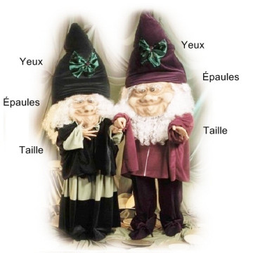 Costumes couple de nains légende - Label Fête