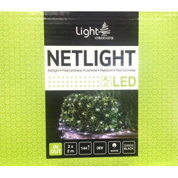 Filet lumineux l.2 m x h.2 m soit 4 m² - Label Fête Hillion