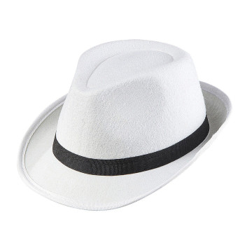 Lot de 20 Chapeaux Gangster Blanc - Label fête Hillion