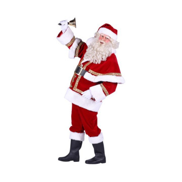 Costume de Père-Noël luxe en velours - Label Fête