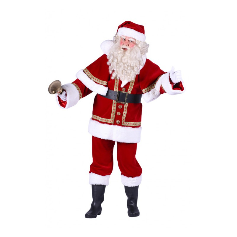 Costume de Père-Noël luxe en velours - Label Fête