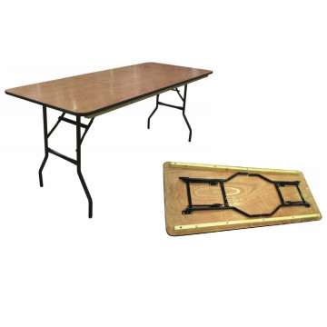 Table rectangulaire pliante 4 pers pour réception  usage Professionnelle - Label Fête Hillion