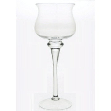 Vase ou photophore hauteur 45 cm sur pied   - Label Fête Hillion