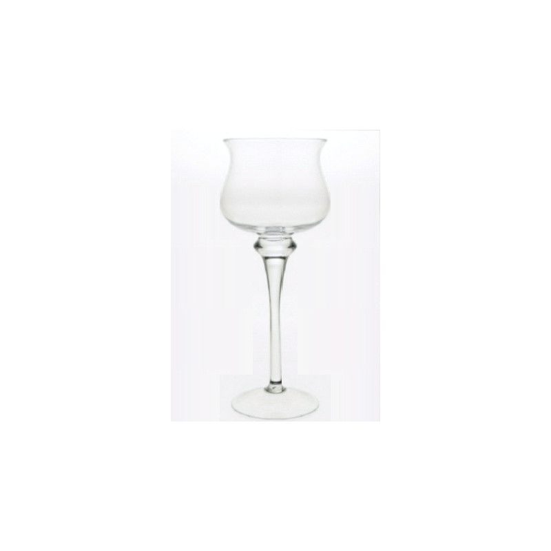 Vase ou photophore hauteur 45 cm sur pied   - Label Fête Hillion