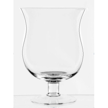 Vase ou photophore hauteur 20 cm sur pied   - Label Fête Hillion