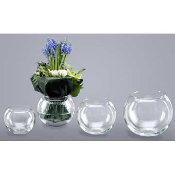 Vase ou photophore Boule 12 cm    - Label Fête Hillion
