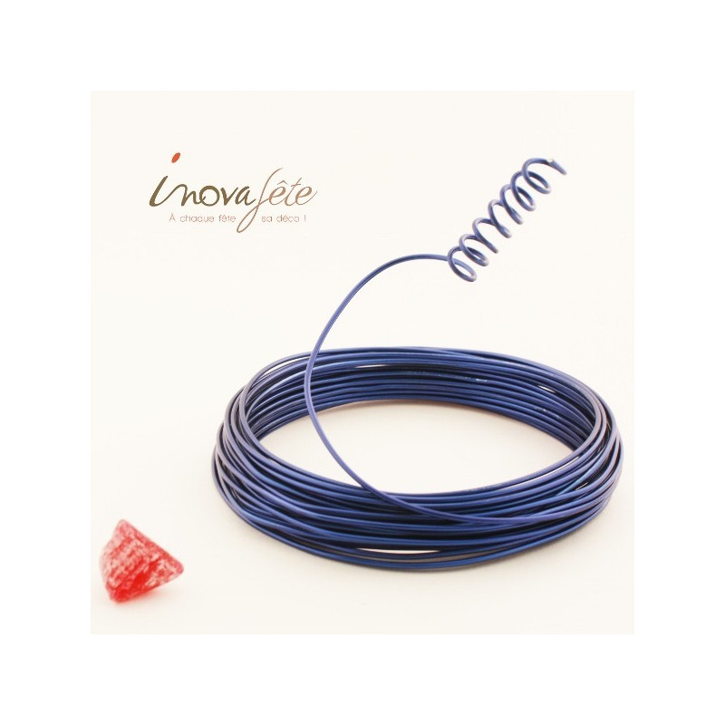 Fil aluminium bleu océan - Label fête Fil aluminium bleu océan - Label fête