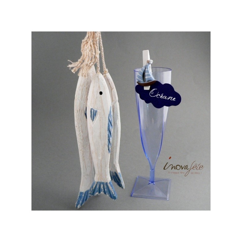 Poisson en bois bleu /3 Poisson en bois bleu /3