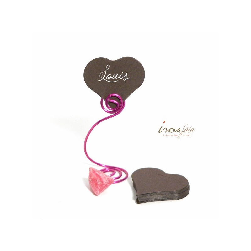 Étiquette cœur chocolat /25 - Label Fête Étiquette cœur chocolat /25 - Label Fête