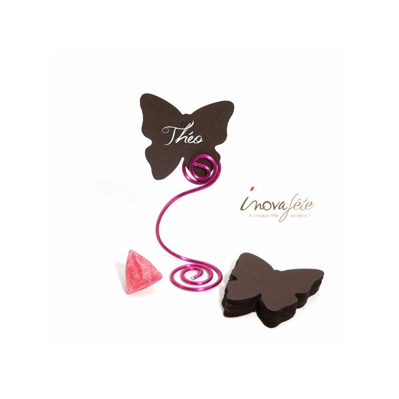 Étiquette papillon chocolat /25 - Label Fête
