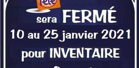 Fermeture annuelle