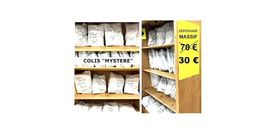 OUVERTURE pour DÉSTOCKAGE !